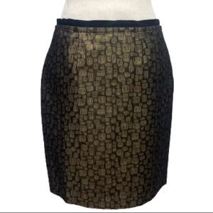 NWOT Ann Taylor LOFT Polyester / Metallic Skirt Size 6P